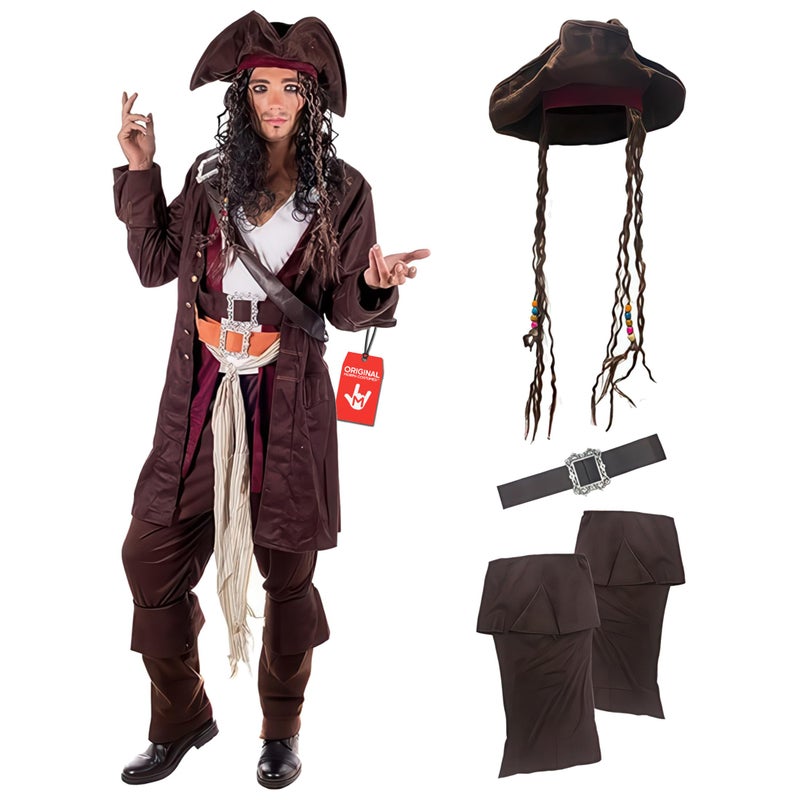 fun shack Pirate Costume Men, Mens Pirate Costume, Halloween Costumes for Men, Halloween Costumes Adult, X-Large - Image 1